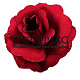 Г1173 Роза круглая бархатная 5 сл, 12см (крас/бордо) по