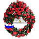 Венок кольцо Триколор6 d=100см